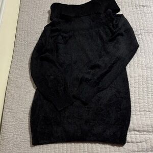 NWOT INC International Concepts Black Cowl Neck Sweater TUNIC